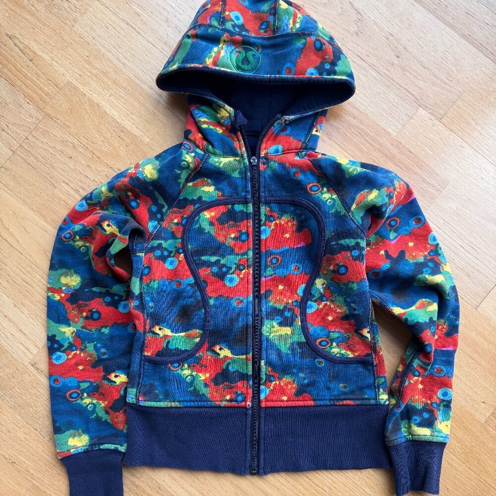 Vintage Lululemon Colorful Camo Scuba Hoodie